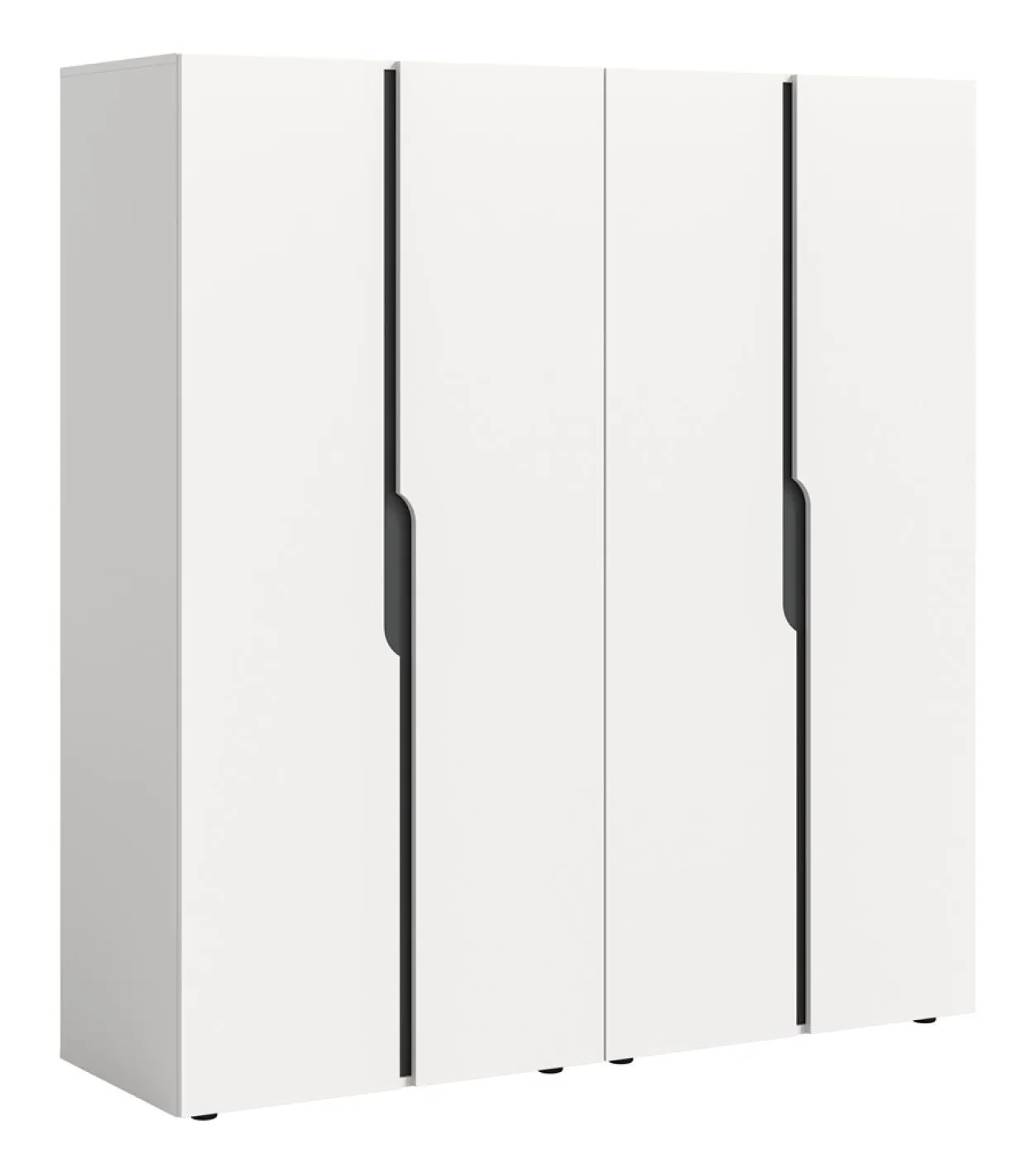 Garderobenschrank Kleiderschrank Anga | 2-teilig | weiß