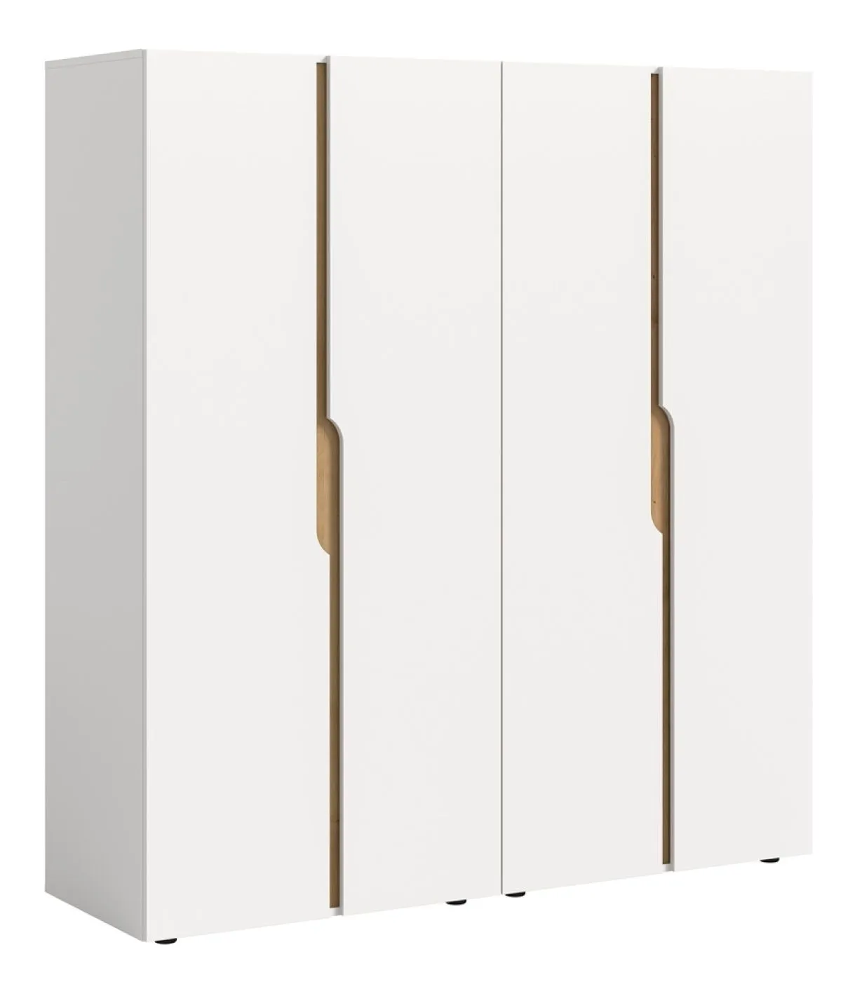 Garderobenschrank Kleiderschrank Anga | 2-teilig | weiß