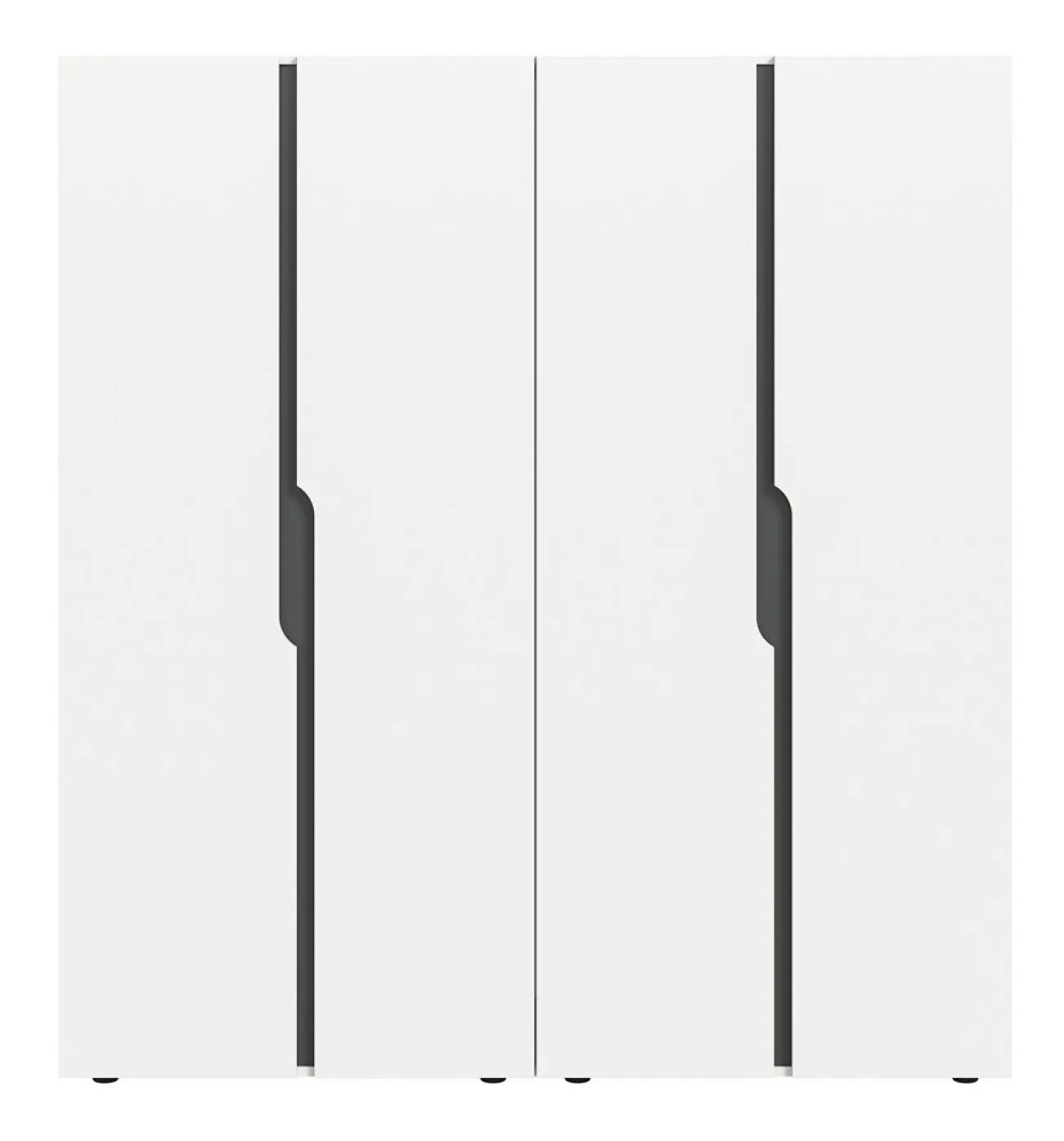 Garderobenschrank Kleiderschrank Anga | 2-teilig | weiß