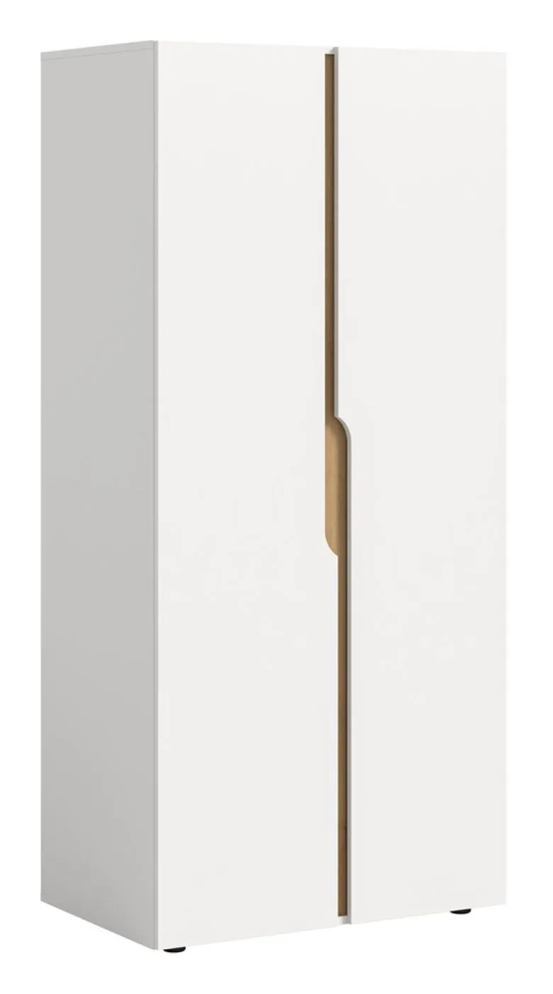 Garderobenschrank Kleiderschrank Anga | 2-türig | weiß