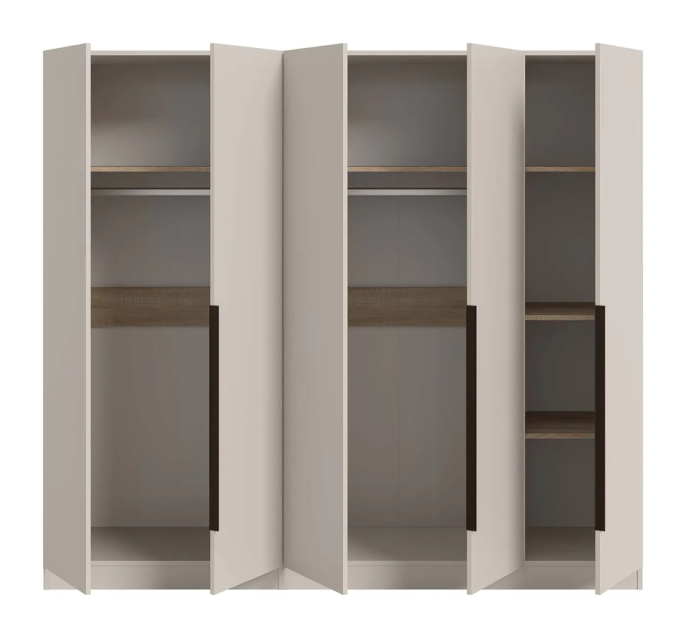 Garderobenschrank Kleiderschrank Kopenhagen | Kaschmir | 2-teilig