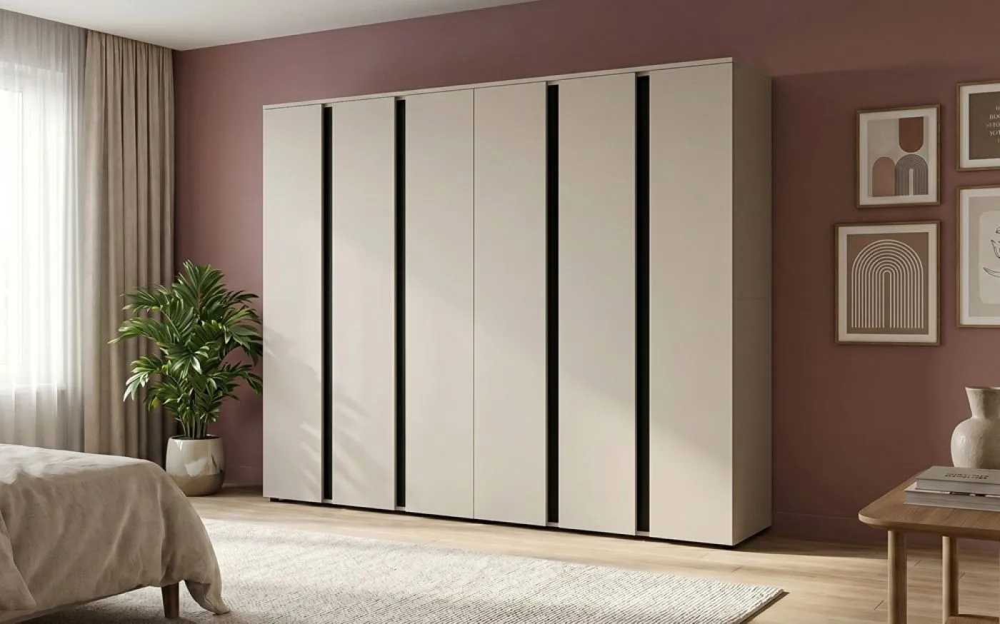 Garderobenschrank Kleiderschrank Set Amara 1 | Kaschmir
