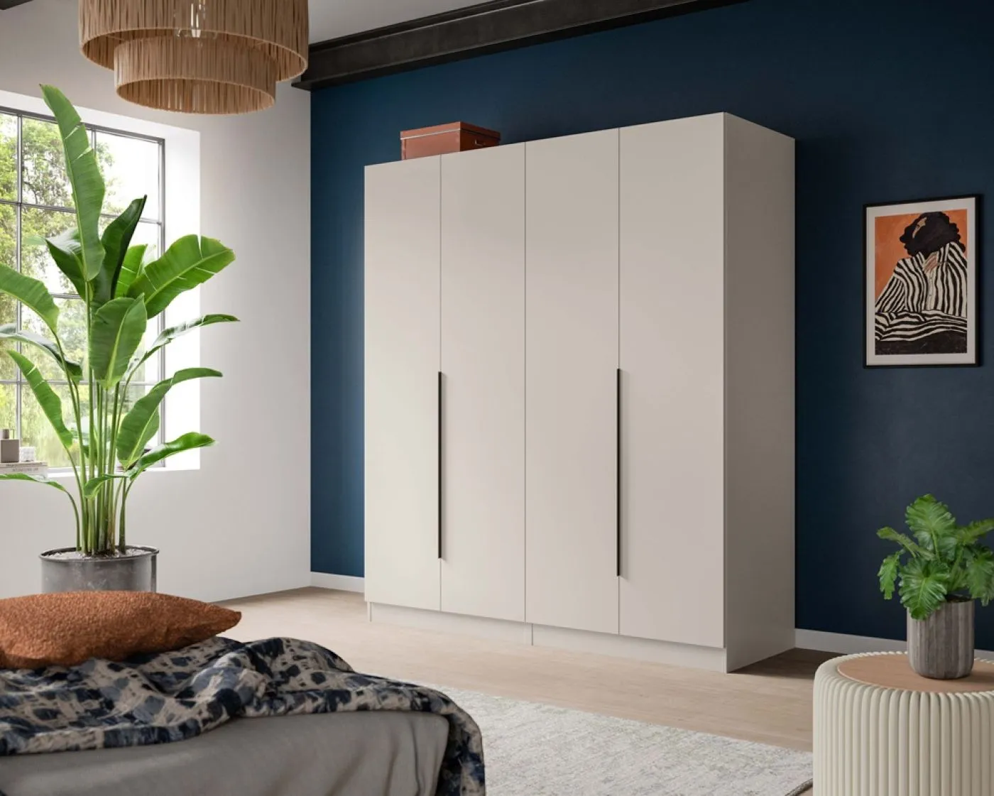 Garderobenschrank Kleiderschrank Set Kopenhagen | Kaschmir