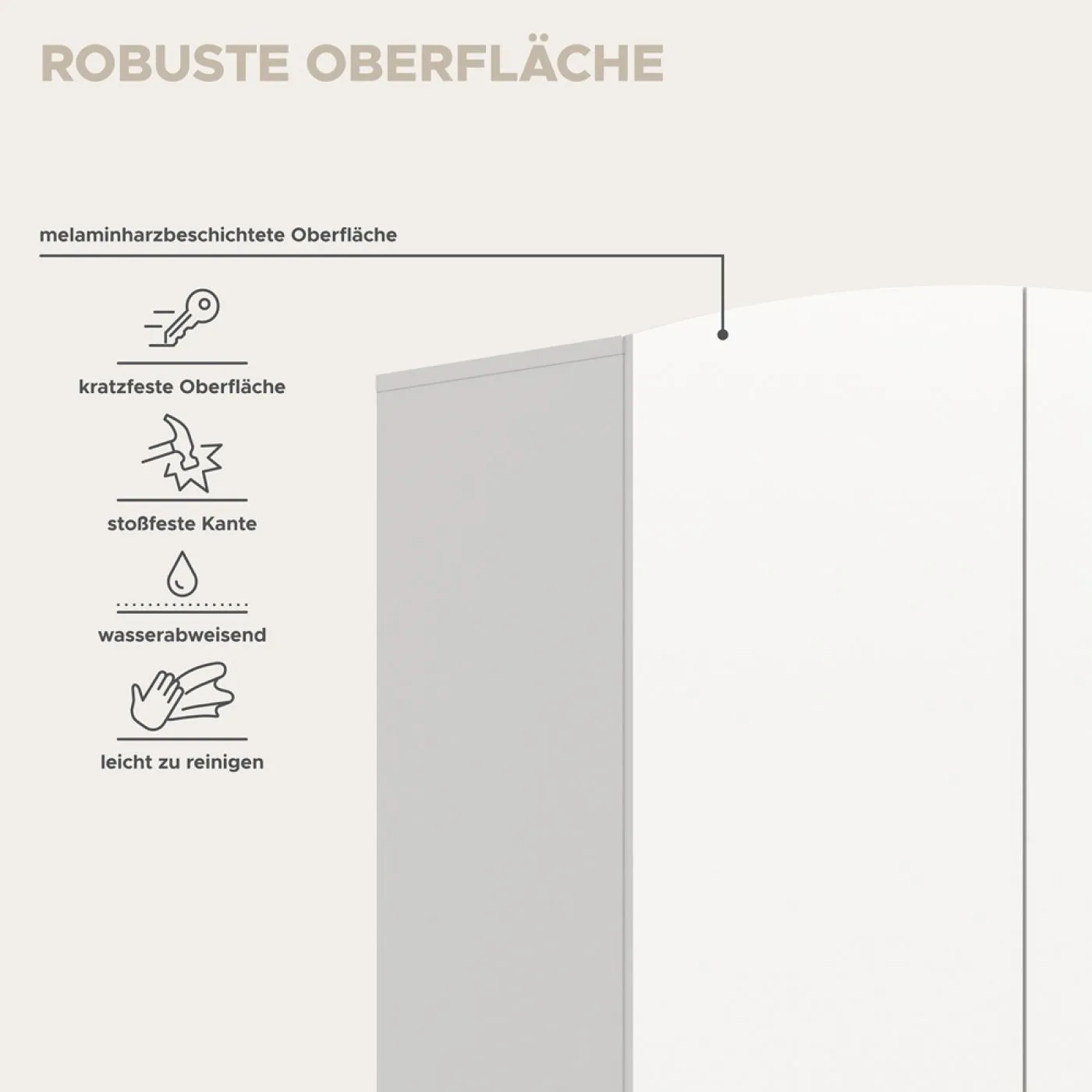 Garderobenschrank Kleiderschrank Stella 3-türig | weiß / Artisan Eiche