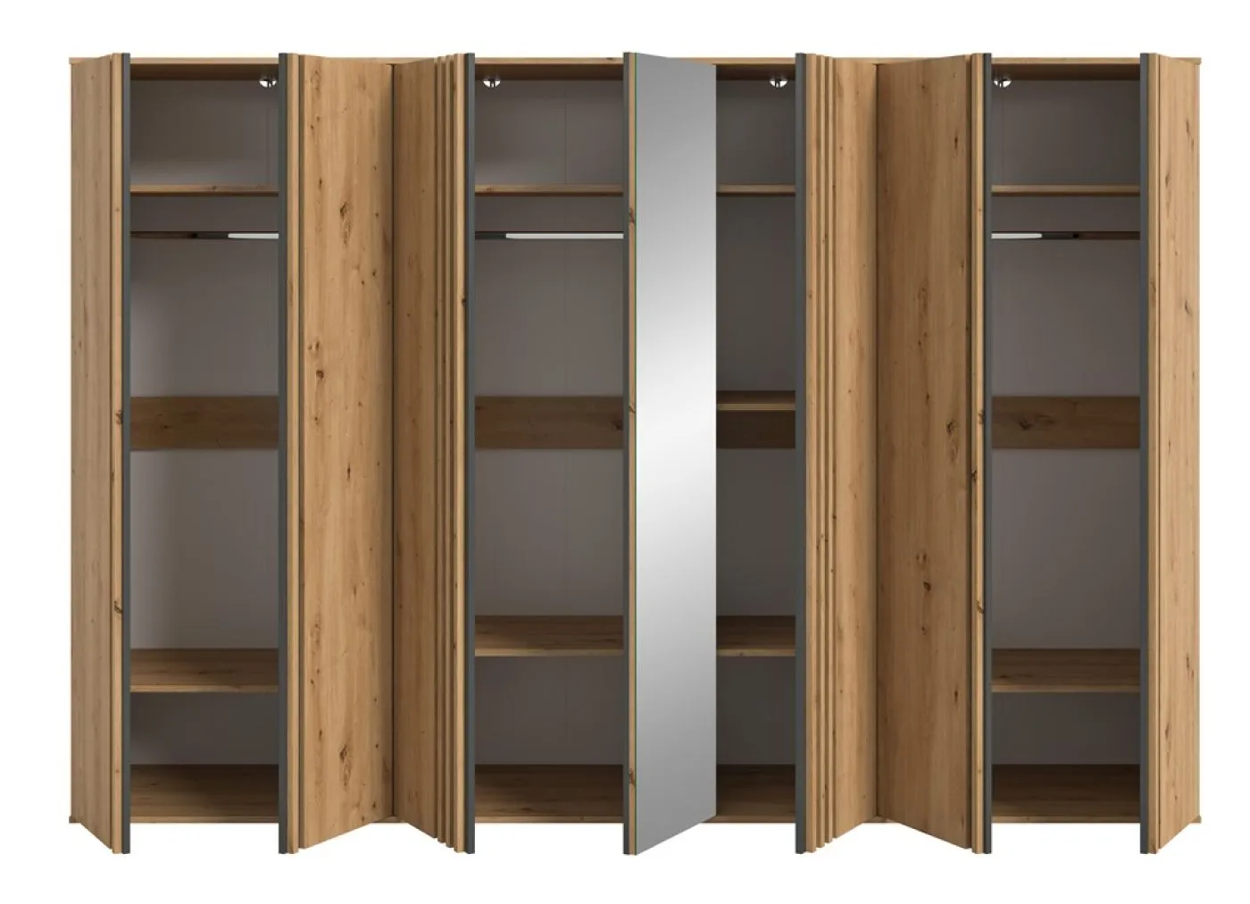 Garderobenschrank Kleiderschrank Tofta 1 | 3-teilig | Artisan Eiche