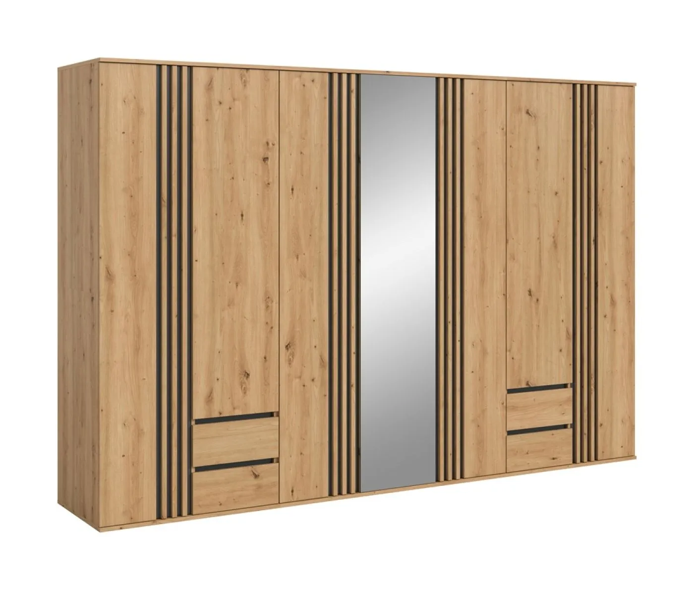 Garderobenschrank Kleiderschrank Tofta 2 | 3-teilig | Artisan Eiche