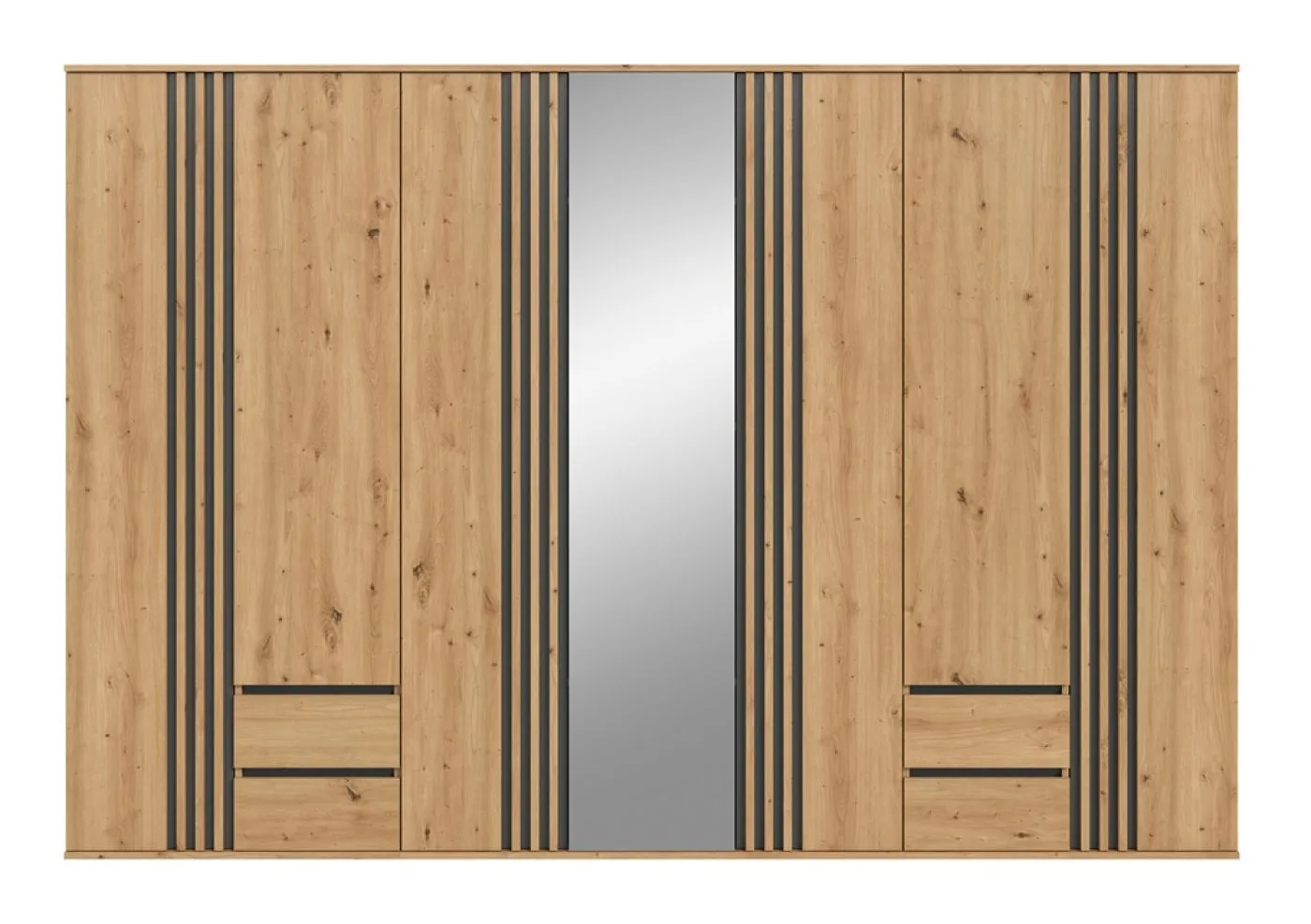 Garderobenschrank Kleiderschrank Tofta 2 | 3-teilig | Artisan Eiche