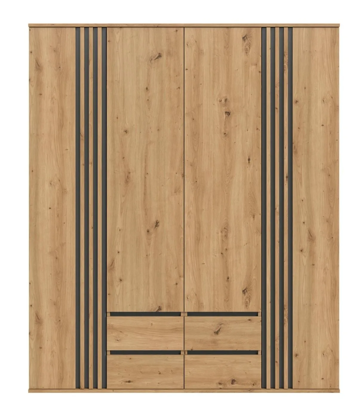 Garderobenschrank Kleiderschrank Tofta | 2-teilig | Artisan Eiche