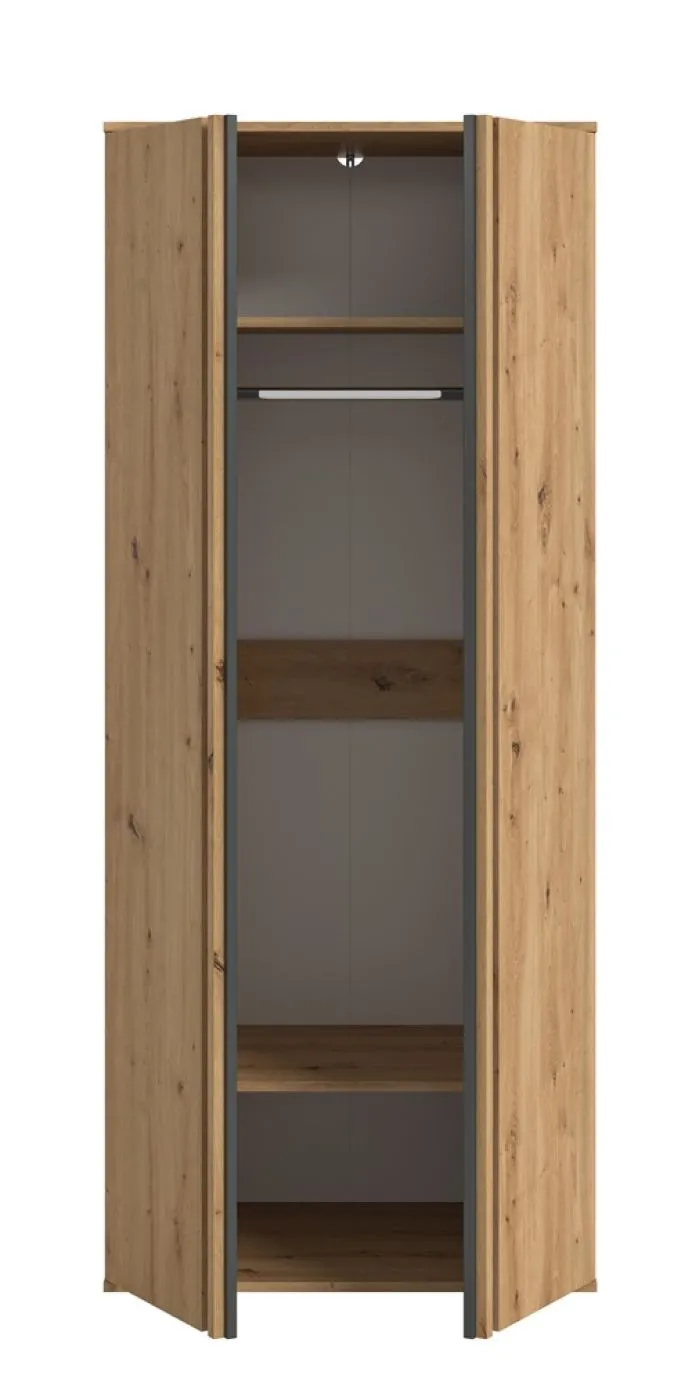 Garderobenschrank Kleiderschrank Tofta | 2-türig | Artisan Eiche