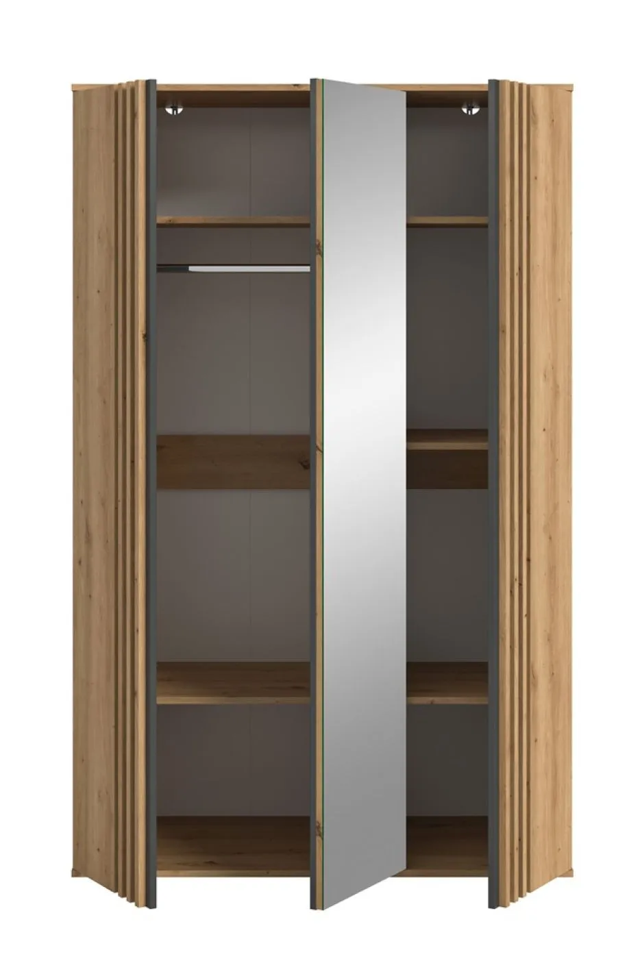 Garderobenschrank Kleiderschrank Tofta | 3-türig | Artisan Eiche