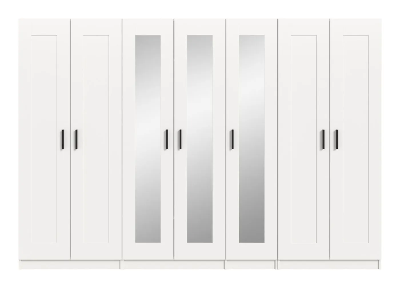 Garderobenschrank Kleiderschrank Visby 1 | 3-teilig | weiß