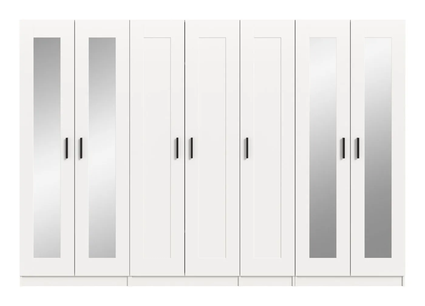 Garderobenschrank Kleiderschrank Visby 2 | 3-teilig | weiß