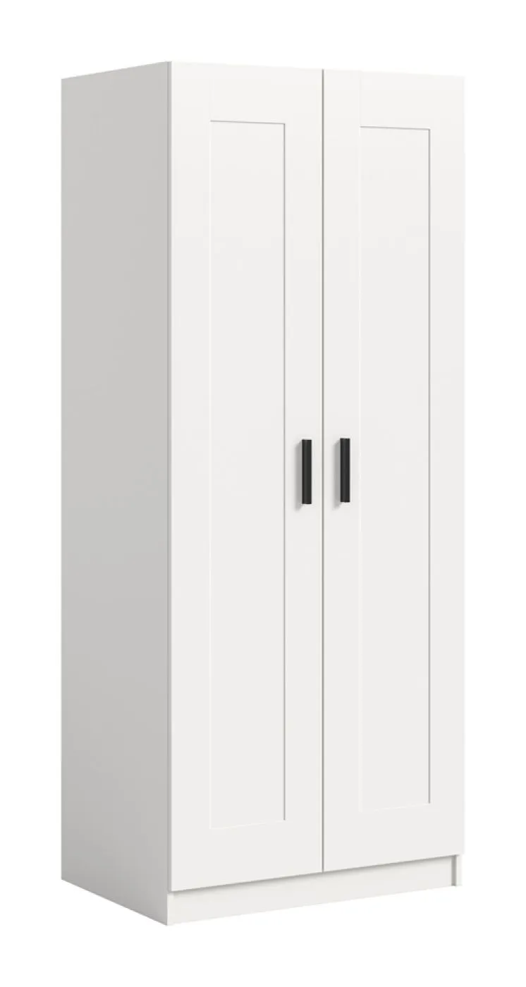 Garderobenschrank Kleiderschrank Visby | 2-türig | weiß