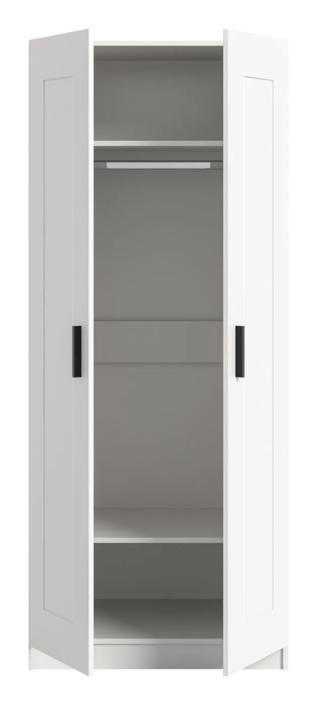 Garderobenschrank Kleiderschrank Visby | 2-türig | weiß