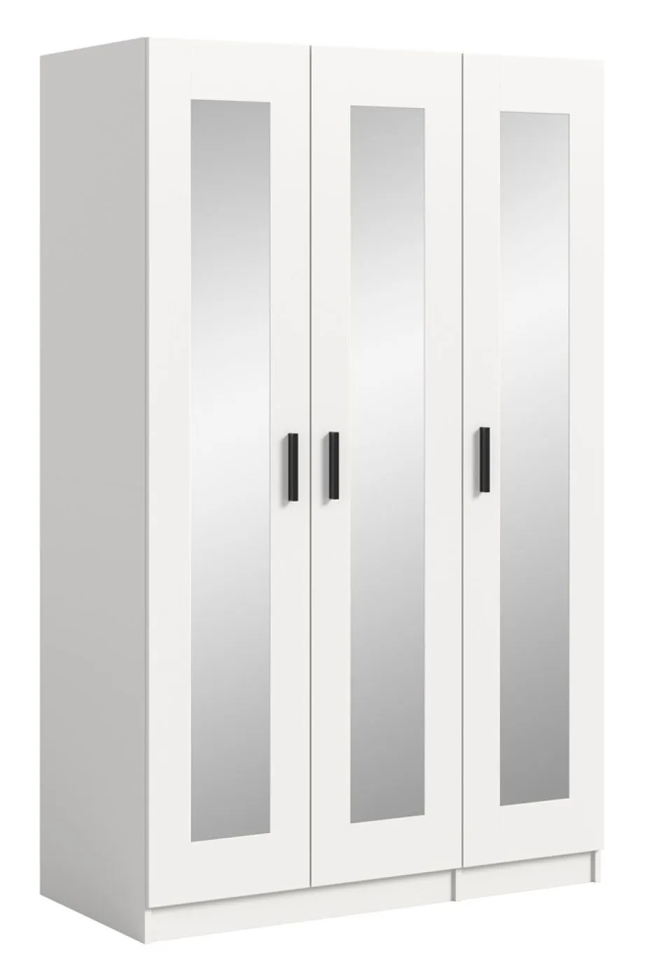 Garderobenschrank Kleiderschrank Visby | 3 Spiegeltüren | weiß