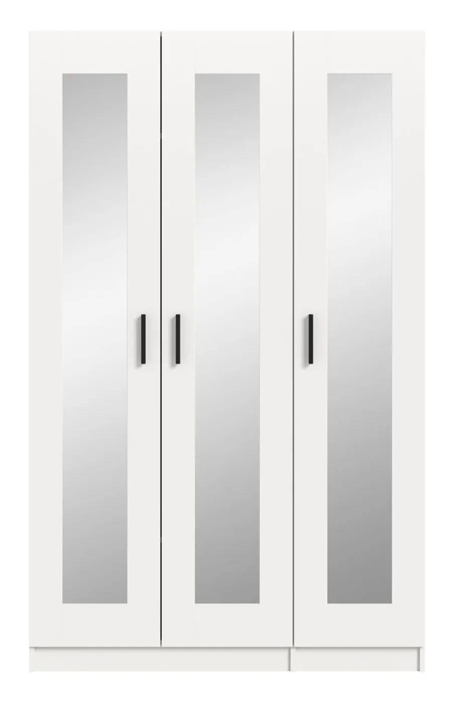 Garderobenschrank Kleiderschrank Visby | 3 Spiegeltüren | weiß