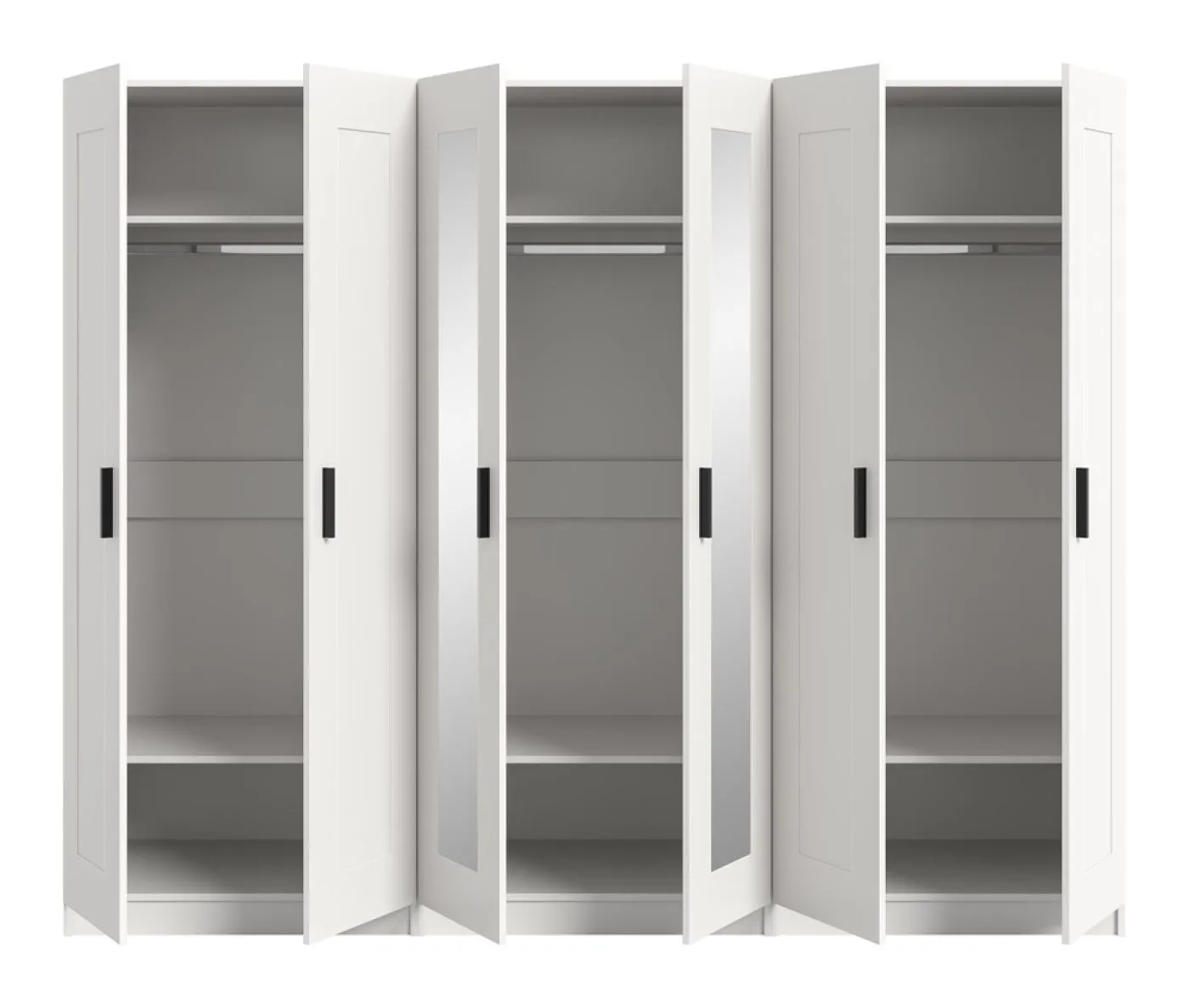 Garderobenschrank Kleiderschrank Visby | 3-teilig | weiß