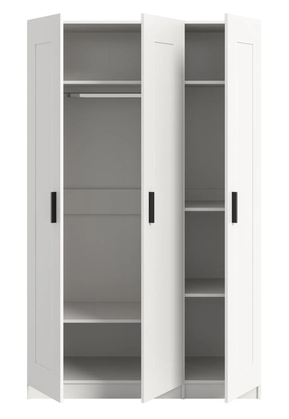 Garderobenschrank Kleiderschrank Visby | 3-türig | weiß