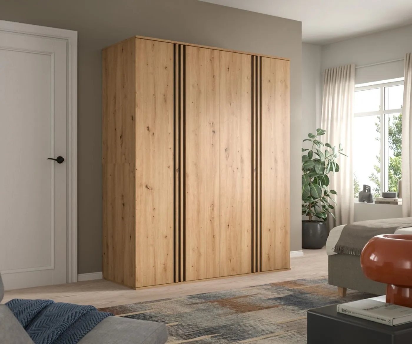 Garderobenschrank Kleiderschrankkombination Tofta | Artisan Eiche