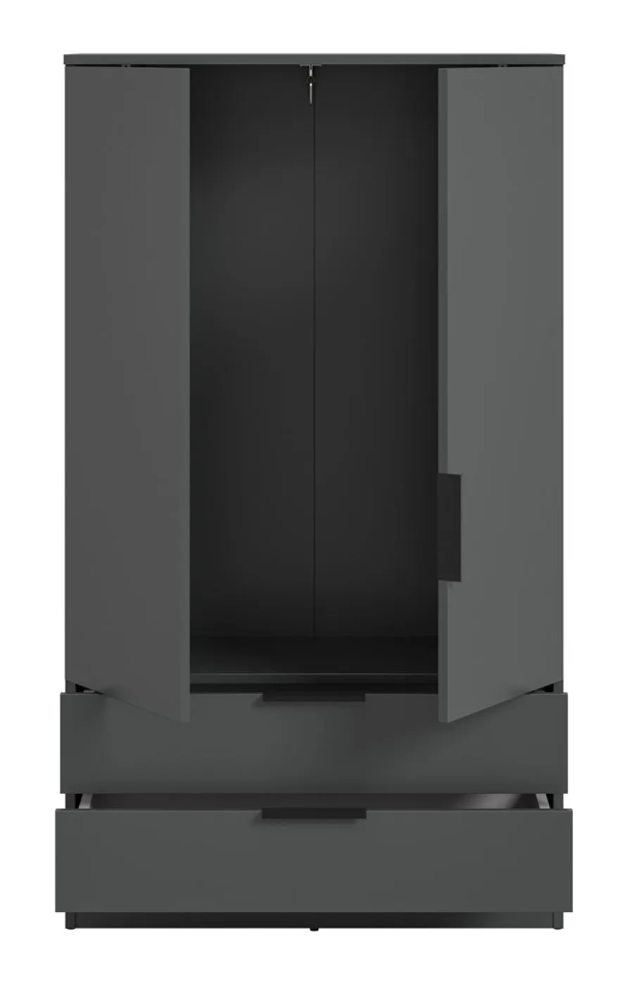 Garderobenschrank Kopenhagen | anthrazit
