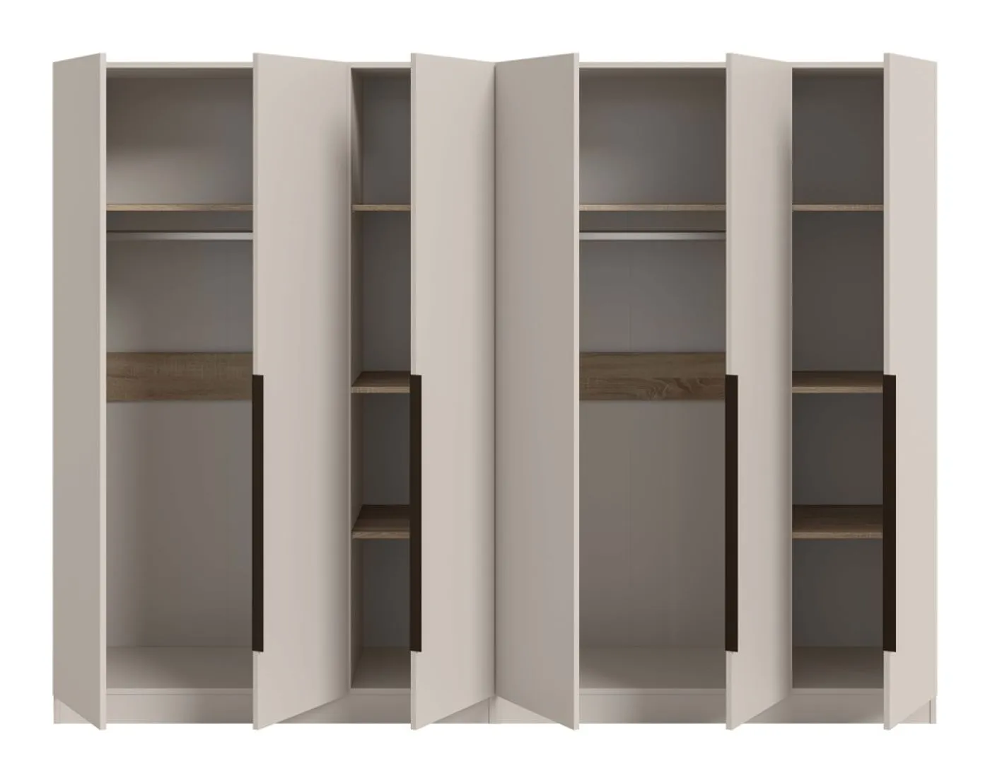 Garderobenschrank Kleiderschrank Kopenhagen | Kaschmir | 2-teilig