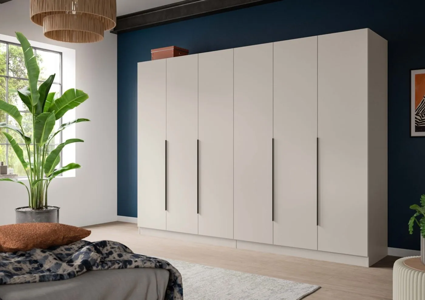 Garderobenschrank Kleiderschrank Kopenhagen | Kaschmir | 2-teilig