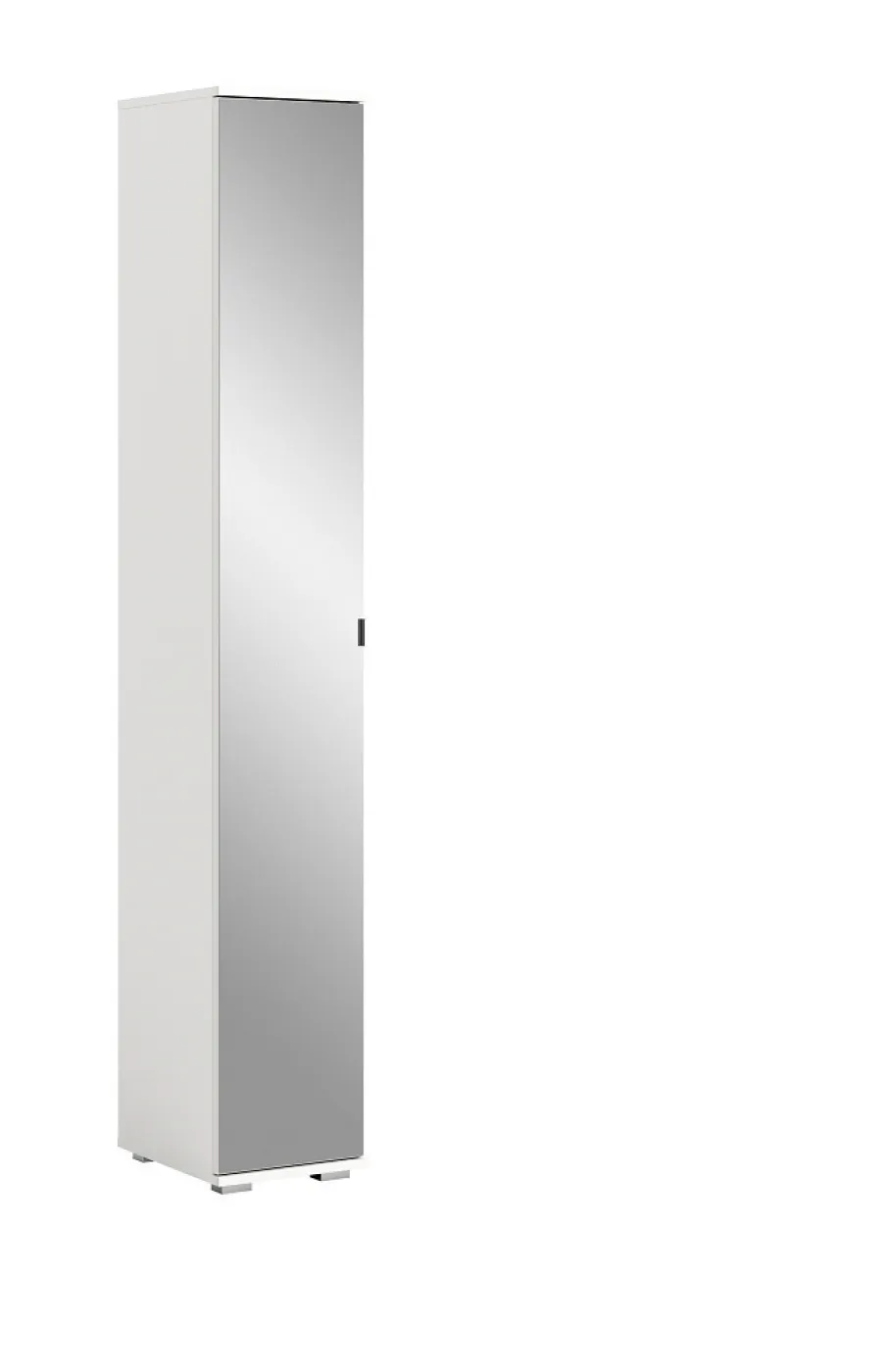 Garderobenschrank Prego | weiß | Spiegeltüren