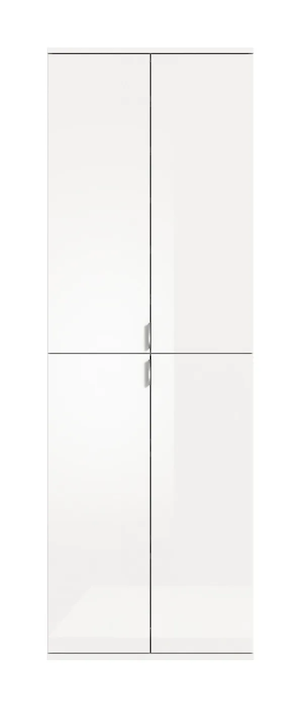 Garderobenschrank Projekt X groß | weiß Hochglanz