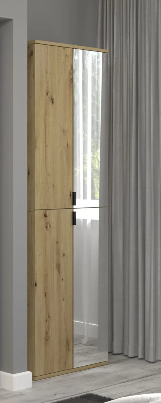 Garderobenschrank Projekt X | Kombination | Artisan Eiche | Spiegeltür | 2-teilig