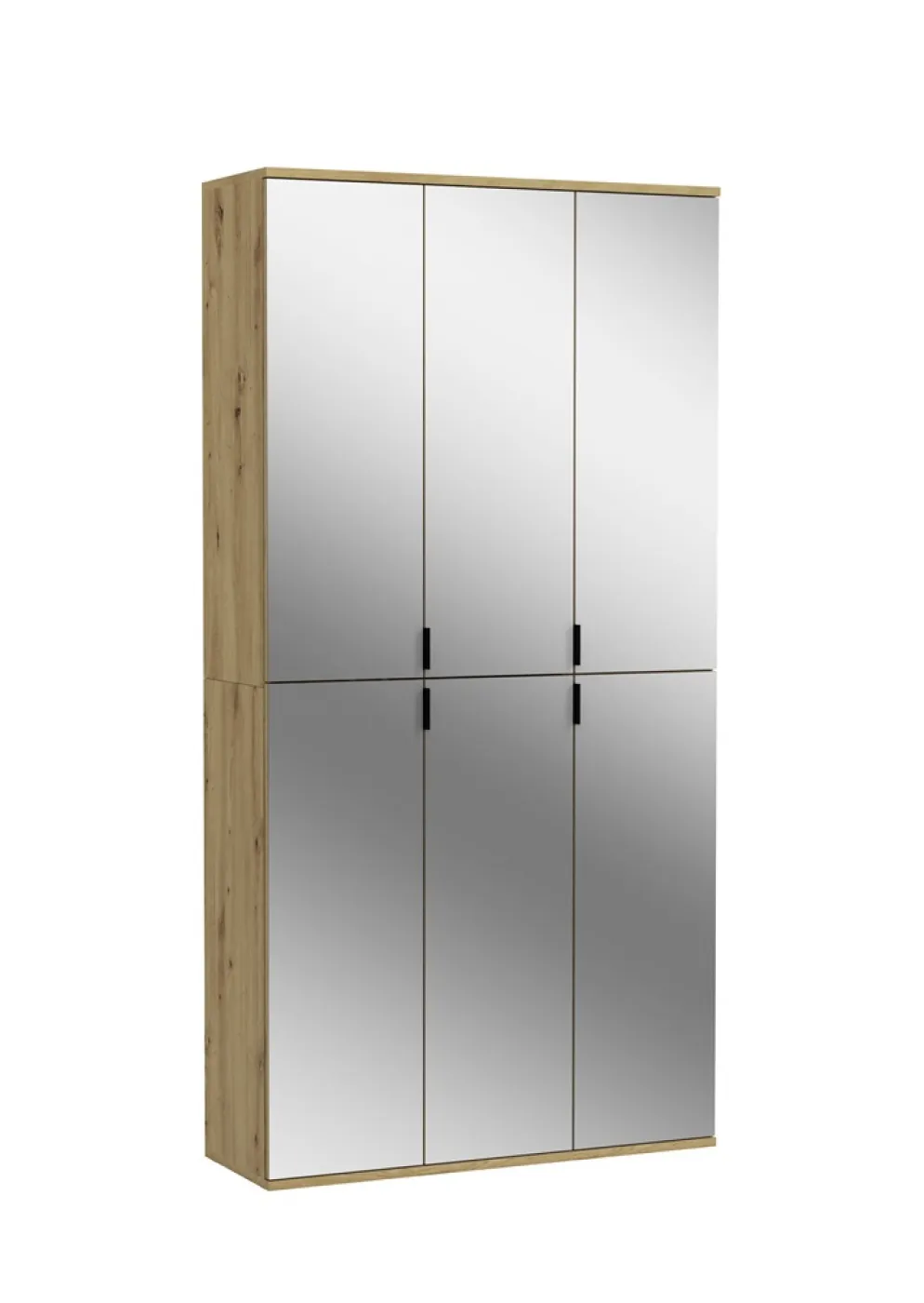 Garderobenschrank Projekt X | Kombination | Artisan Eiche | Spiegeltüren | 2-teilig