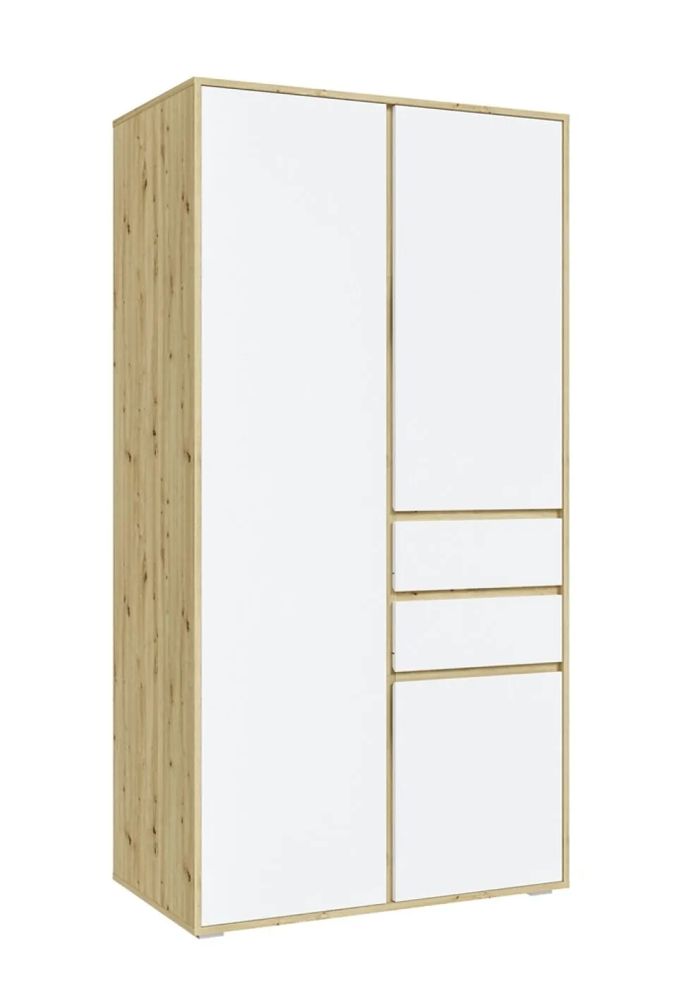 Garderobenschrank Schrank Falun | weiß / Artisan Eiche