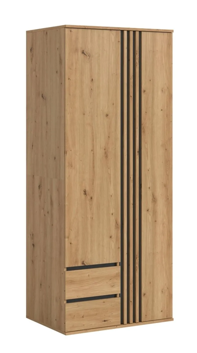 Garderobenschrank Schrank Tofta | mit Schubkästen | Artisan Eiche
