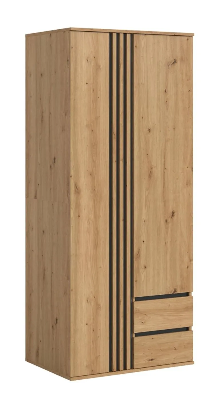 Garderobenschrank Schrank Tofta | mit Schubkästen | Artisan Eiche
