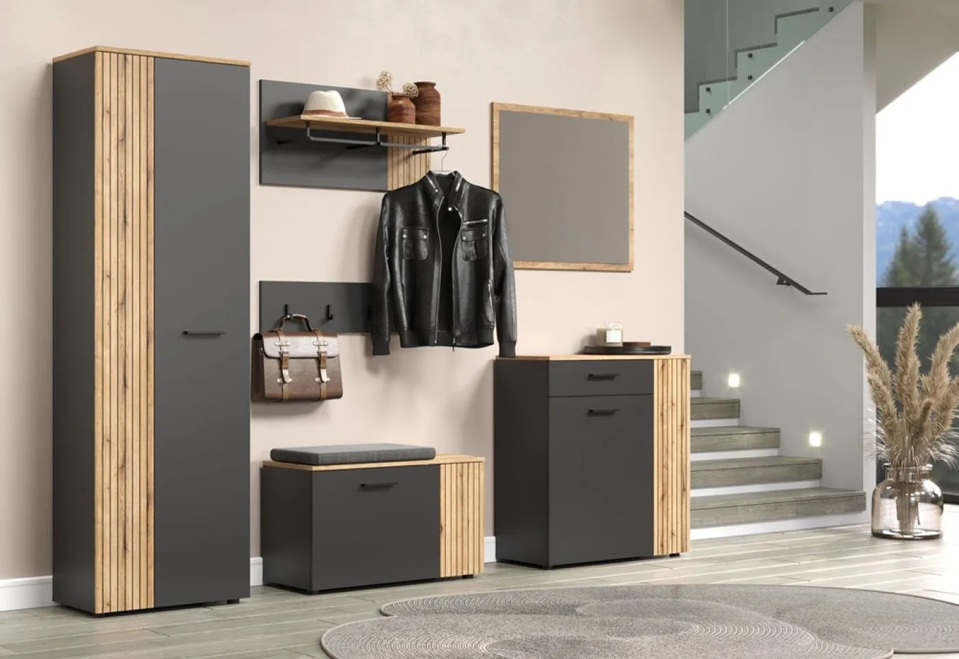 Garderobenspiegel Esteban | Coast Evoke Oak