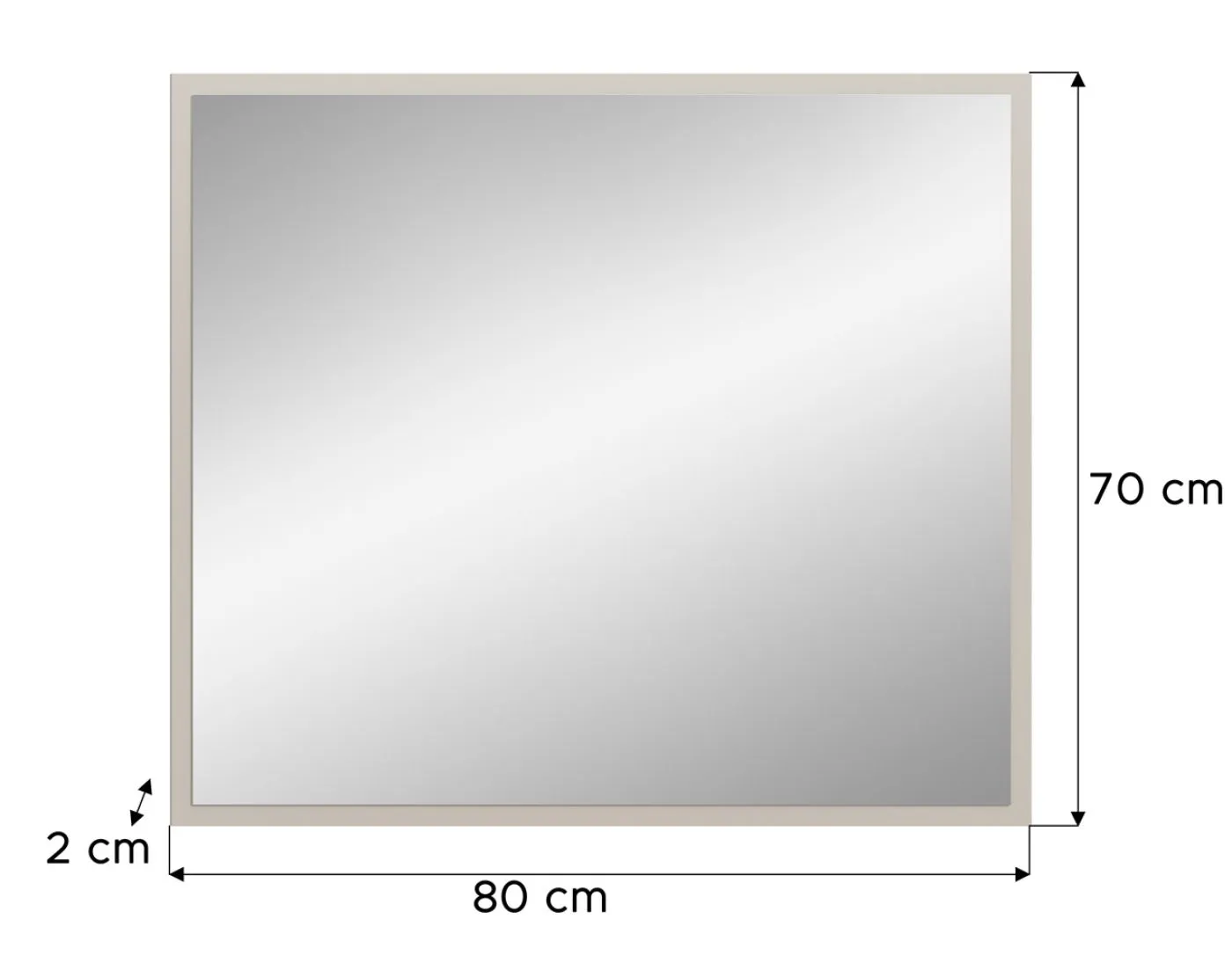 Garderobenspiegel Slide | Kaschmir