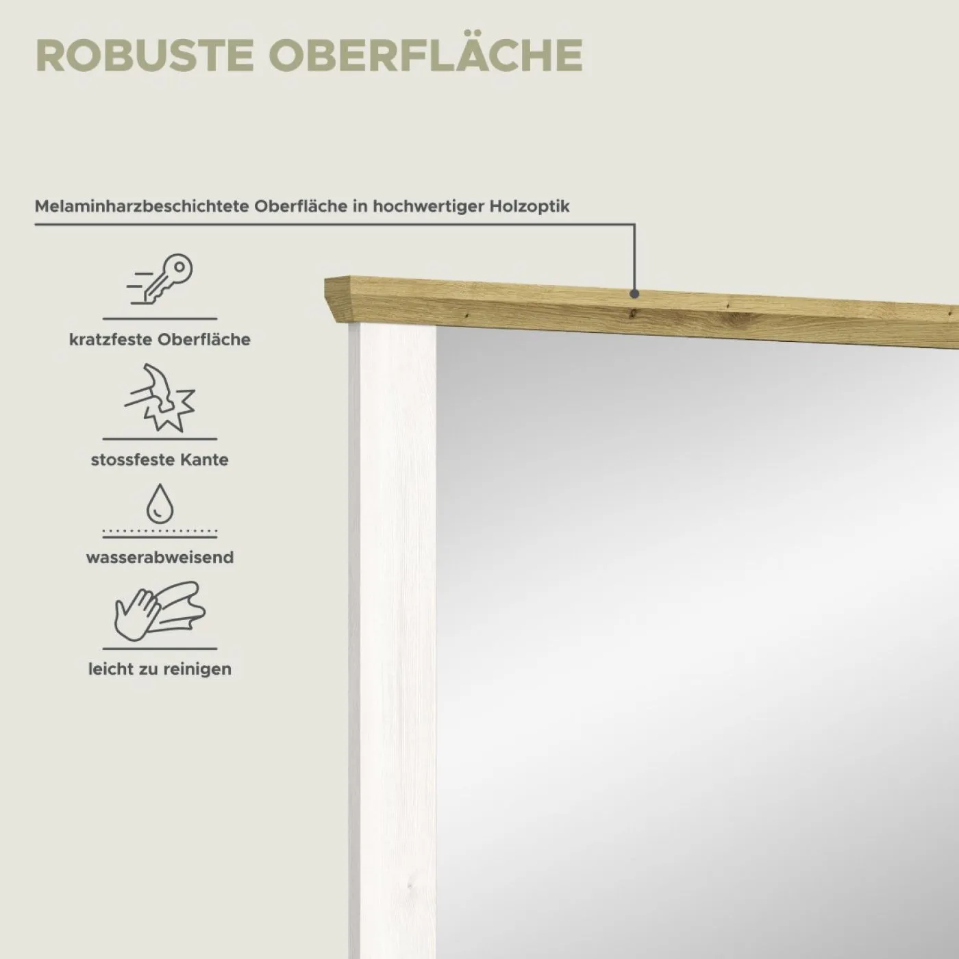 Garderobenspiegel Verona | Lärche Sibiu / Eiche