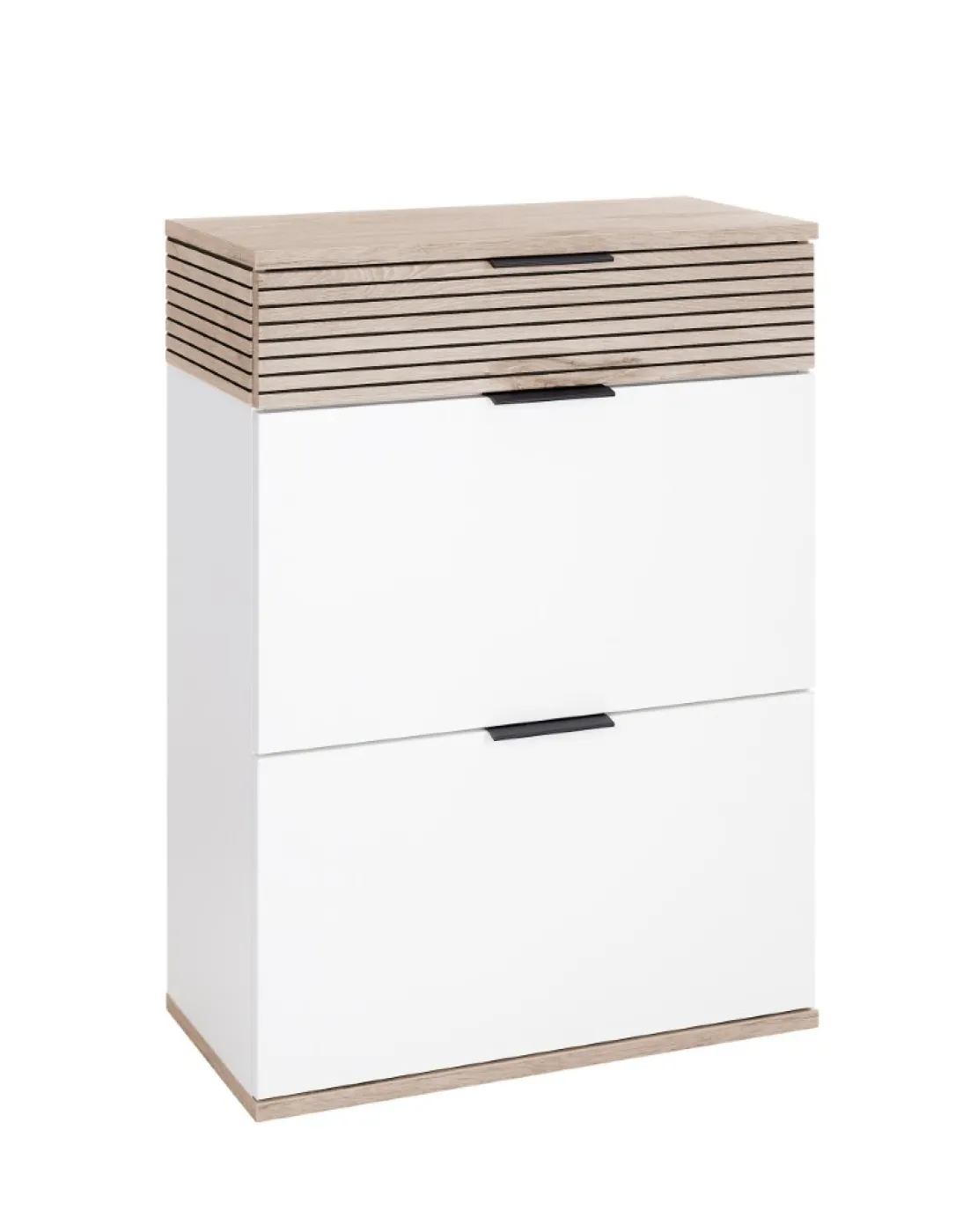 Hänge-Schuhschrank Montello | Soft White / Viking Oak