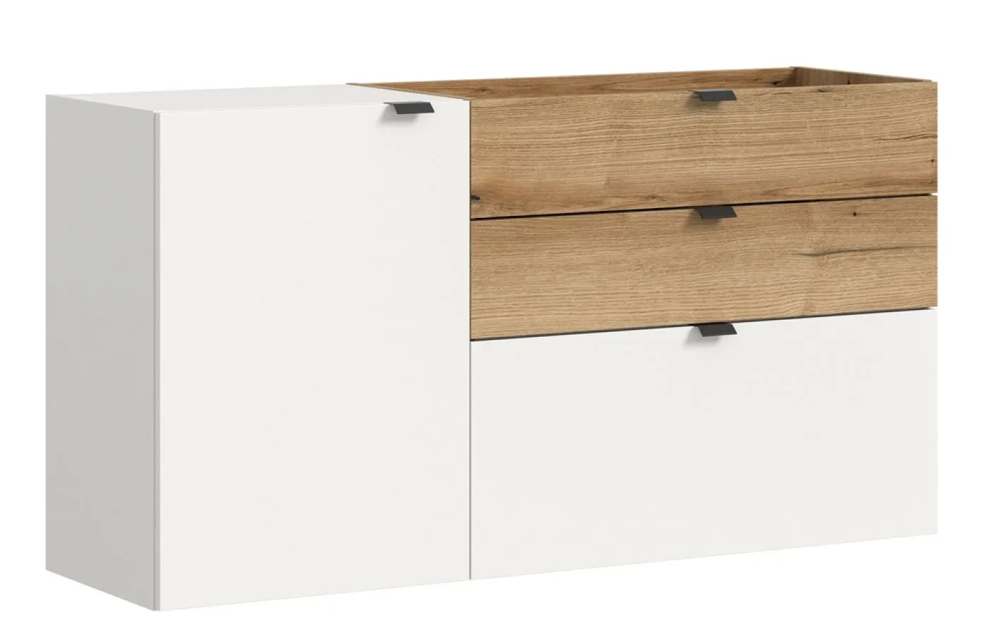 Hängekommode Kommode Naro | weiß / Evoke Oak