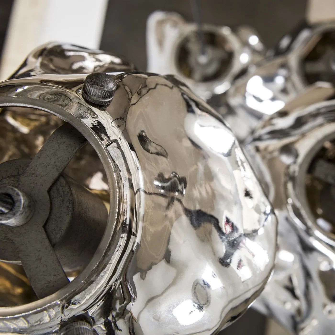 Hängelampe Riza 5 Leuchten | gestuft | verchromt