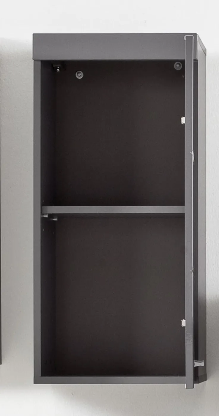 Hängeschrank Amanda | grau Hochglanz