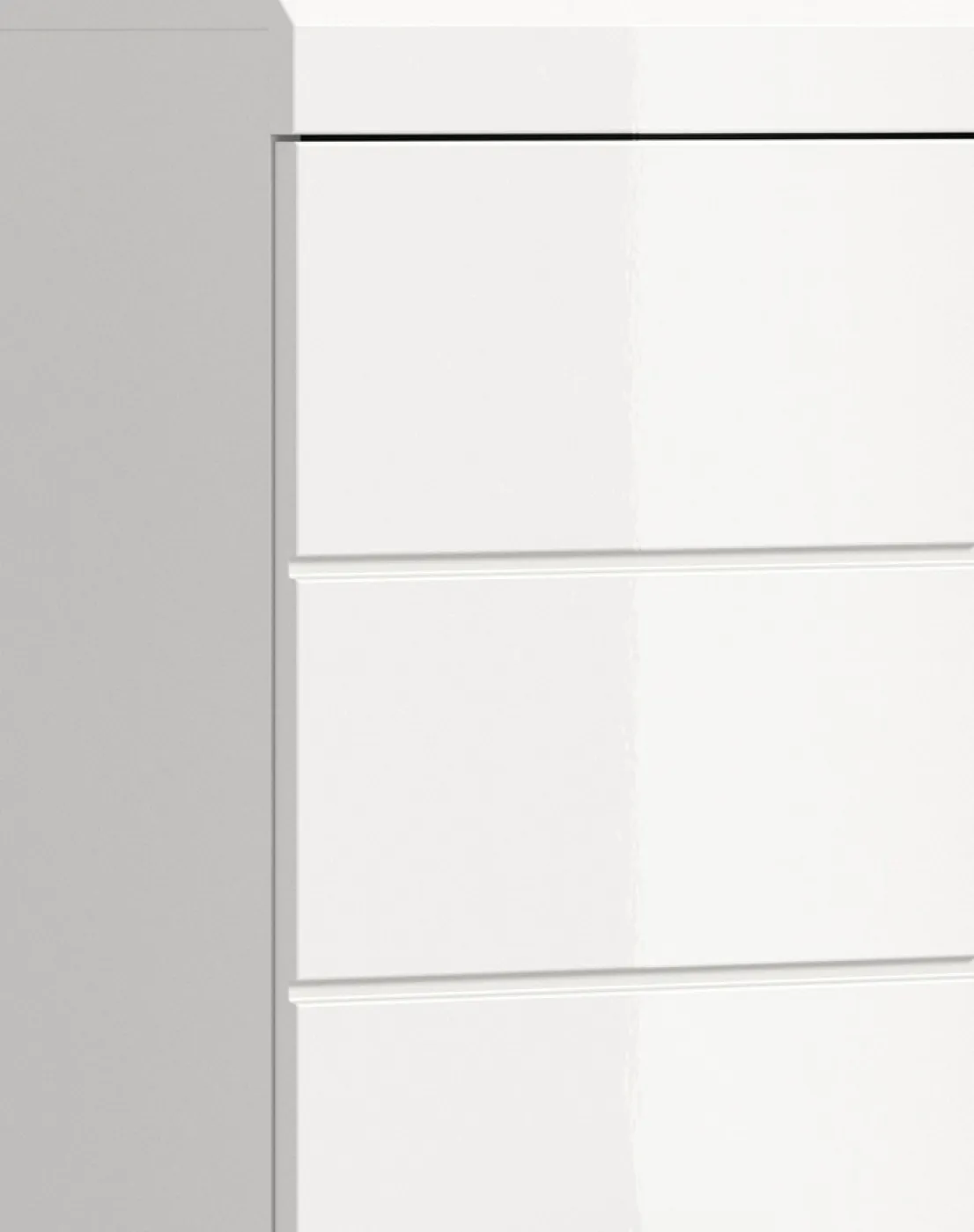 Hängeschrank breit Scout | weiß Hochglanz / weiß