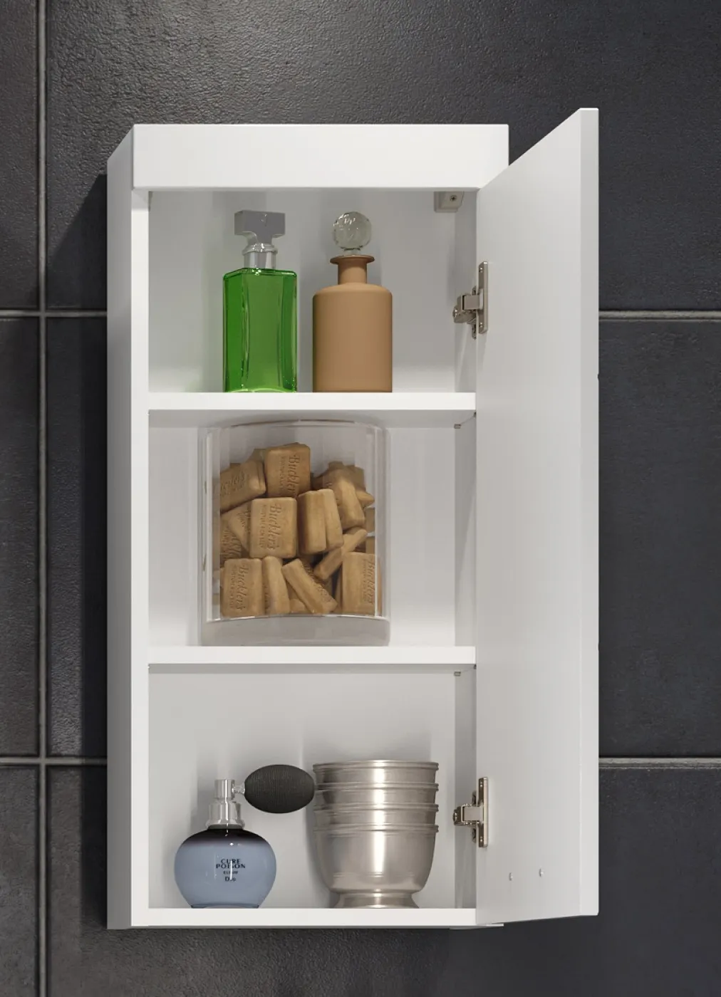 Hängeschrank Devon | weiß Hochglanz