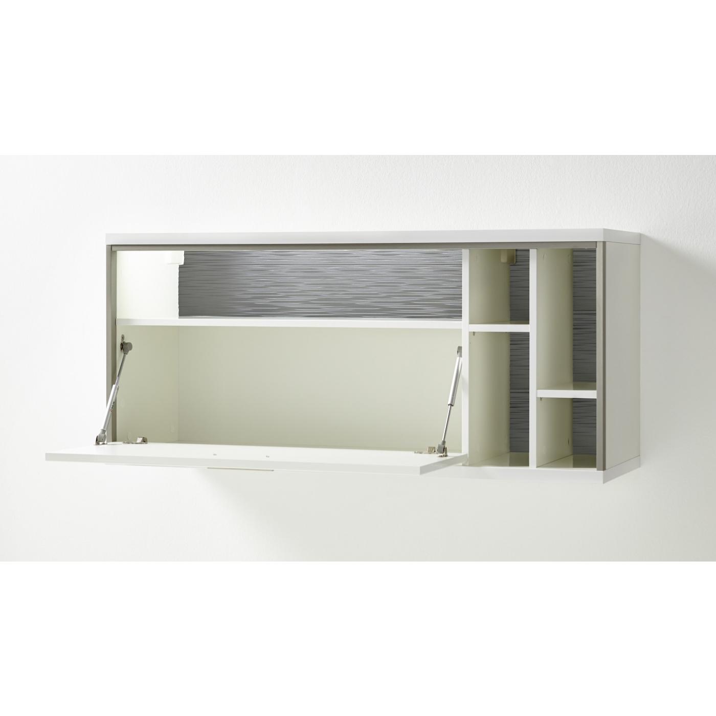 Hängeschrank Hängekommode Trento 2 | weiß Hochglanz | LED Beleuchtung