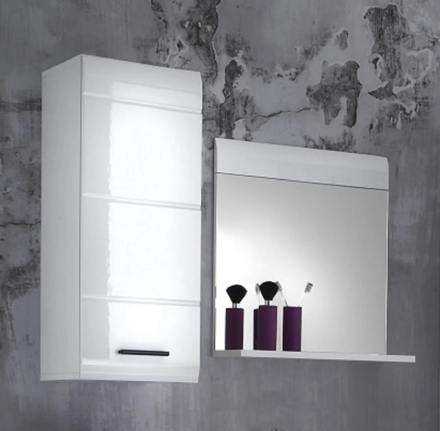 Hängeschrank Skin | weiß Hochglanz