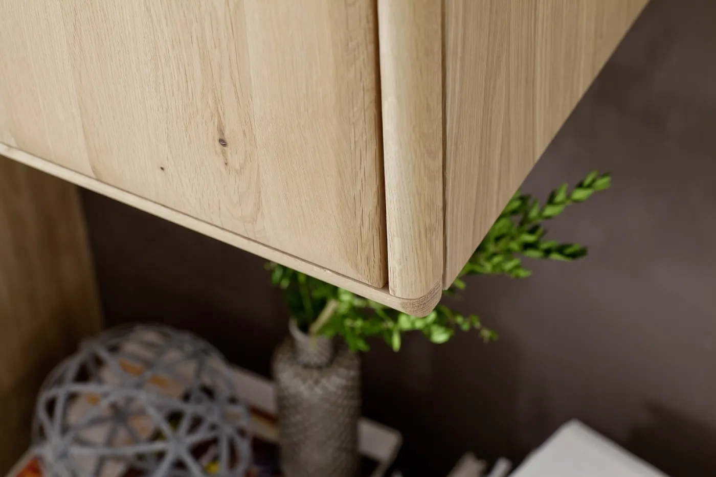 Hängeschrank Tarragona | Eiche Bianco | mit 1er Set LED Unterbauspot