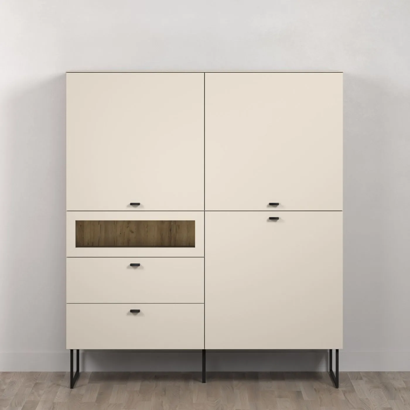 Highboard Bellugi 1, Cashmere Dekor – Ansicht 3