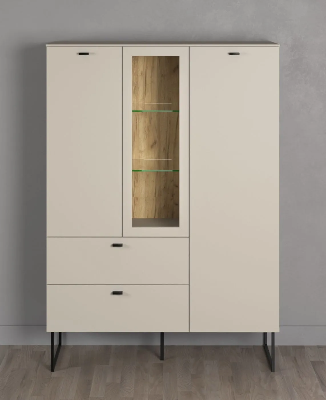 Highboard Bellugi, Cashmere Dekor – Ansicht 3