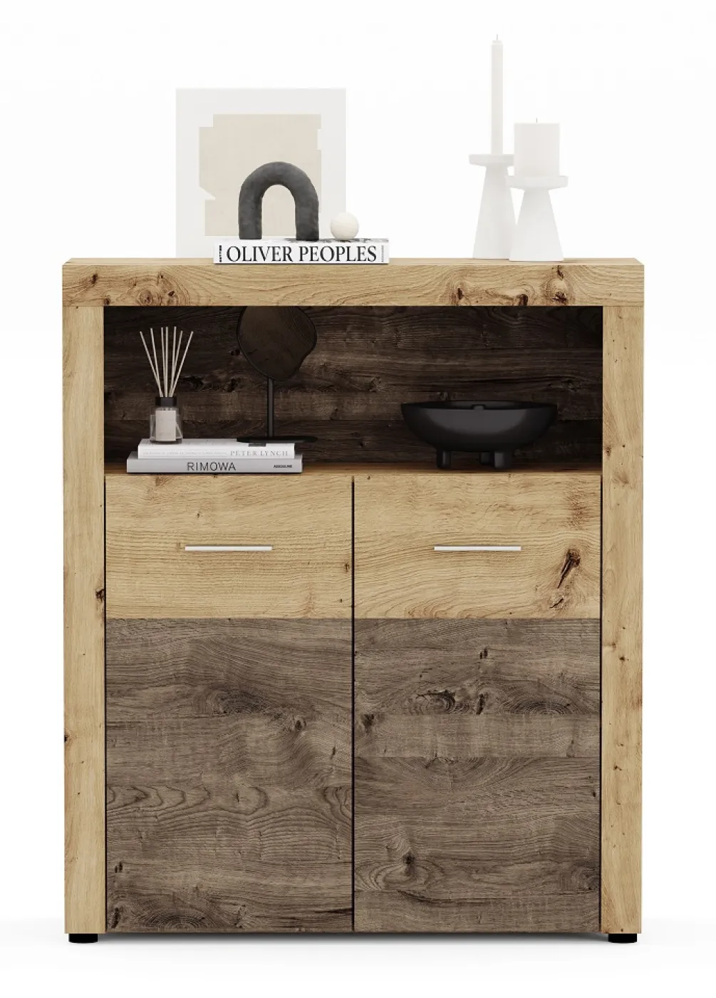 Highboard Fly | Artisan Eiche | LED Beleuchtung