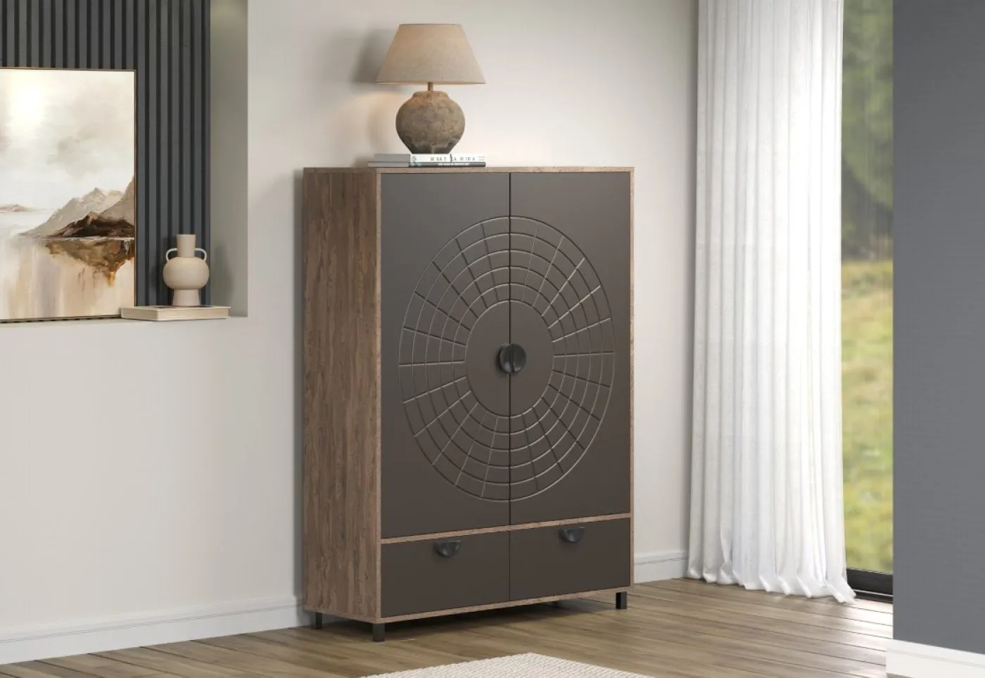 Highboard Fusion | Rostoptik Rusty Flow / Perlbronze