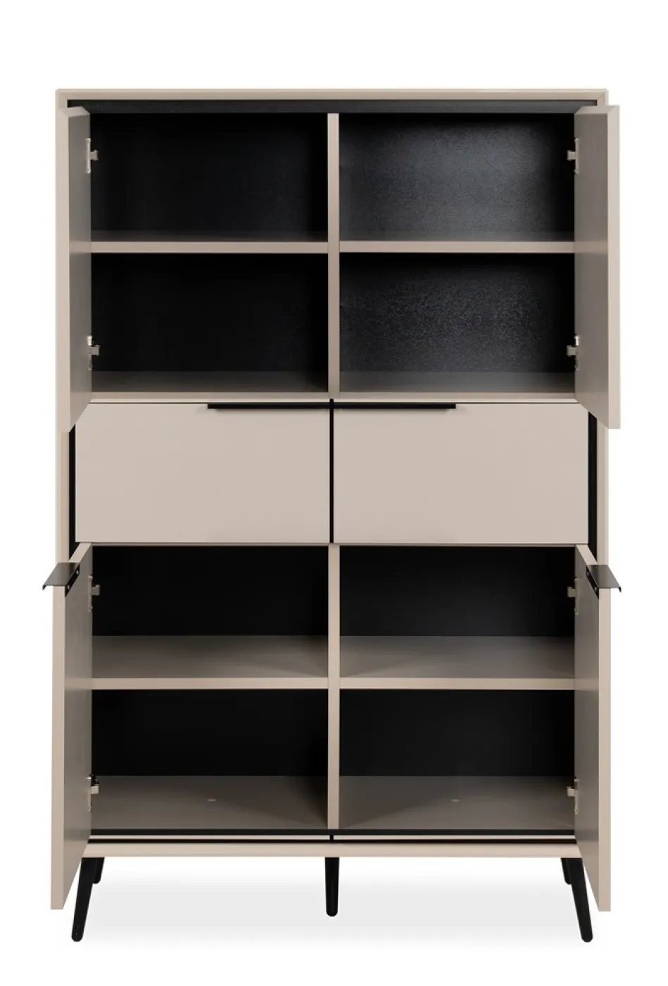 Highboard Kommode Arona | sand / schwarz